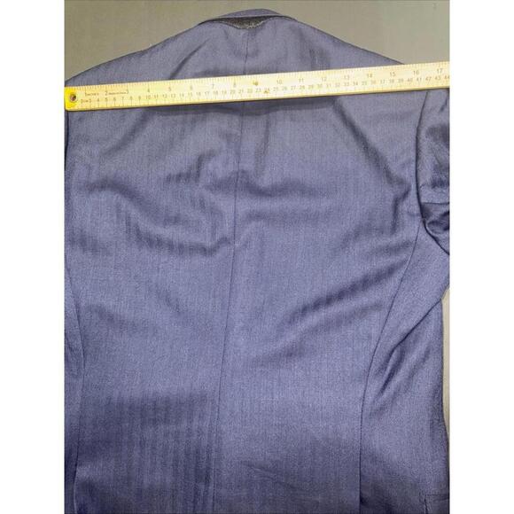 LEONARD LOGSDAIL Vintage Bespoke New York Navy Blue 2 BTN Men Sport Coat Blazer - Picture 13 of 15